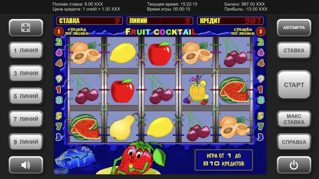 Особливості гри в Fruit Cocktail